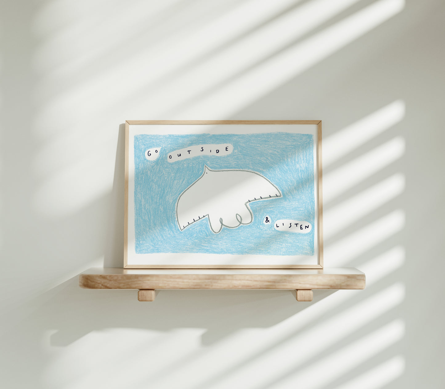 Go Outside and Listen to the Birds Print