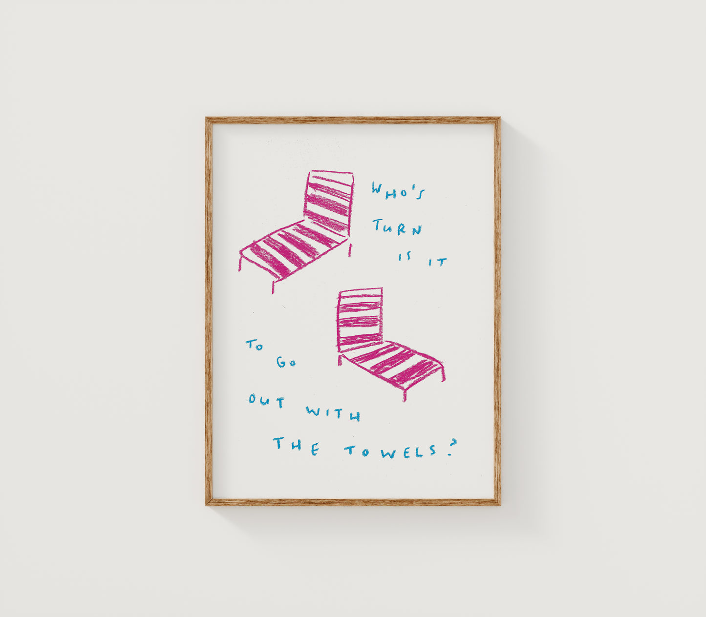Holiday Towel Duties Print