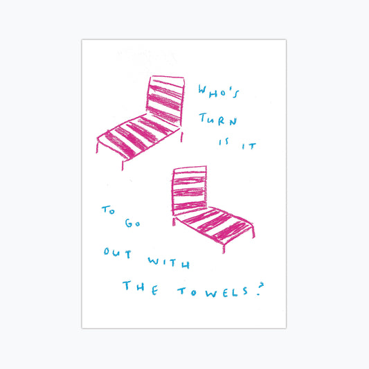 Holiday Towel Duties Print