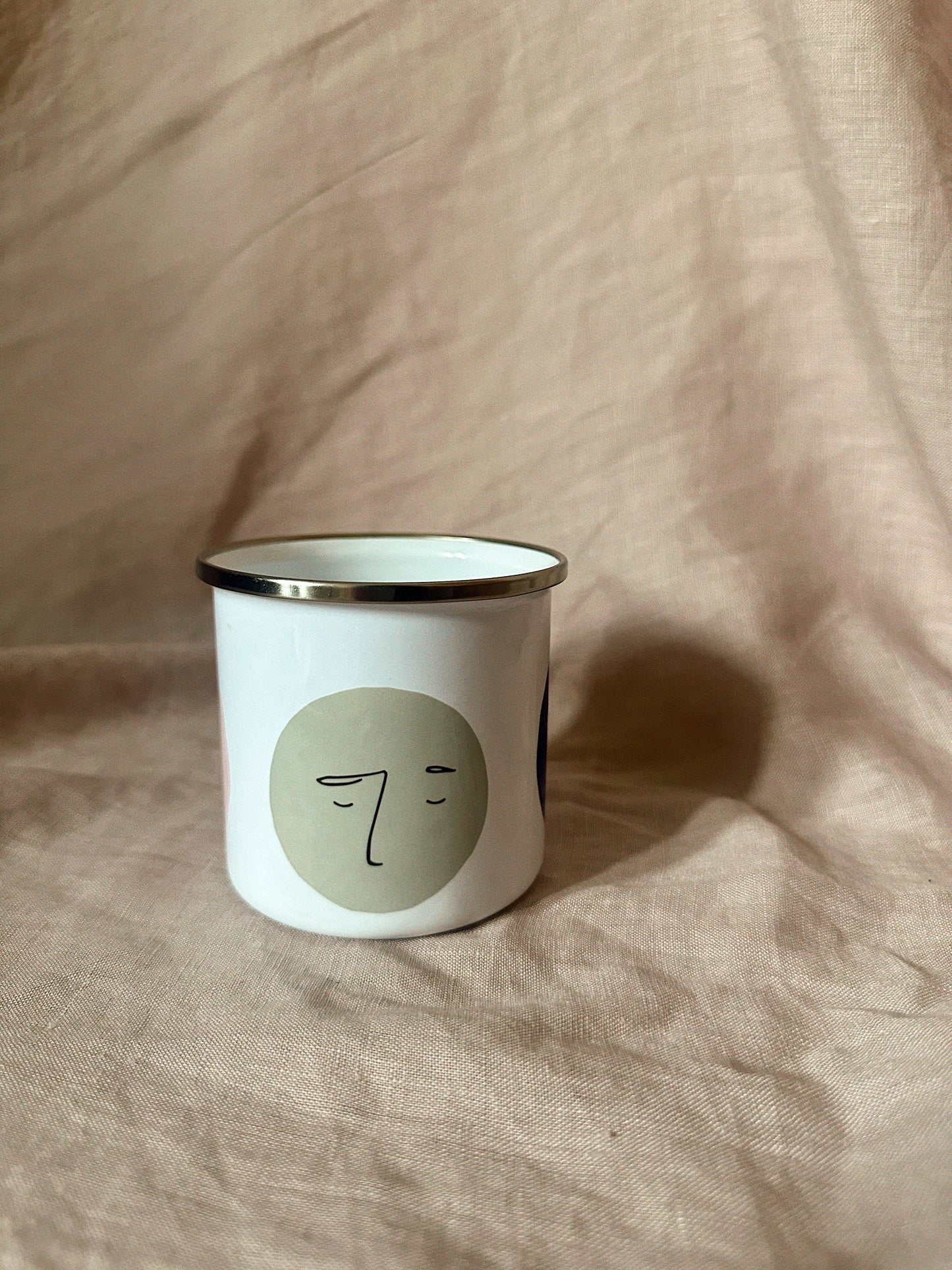 Many moons enamel mug