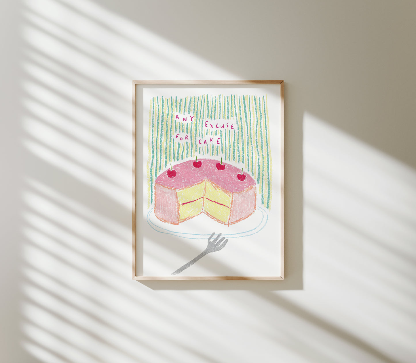 Any Excuse for Cake Print