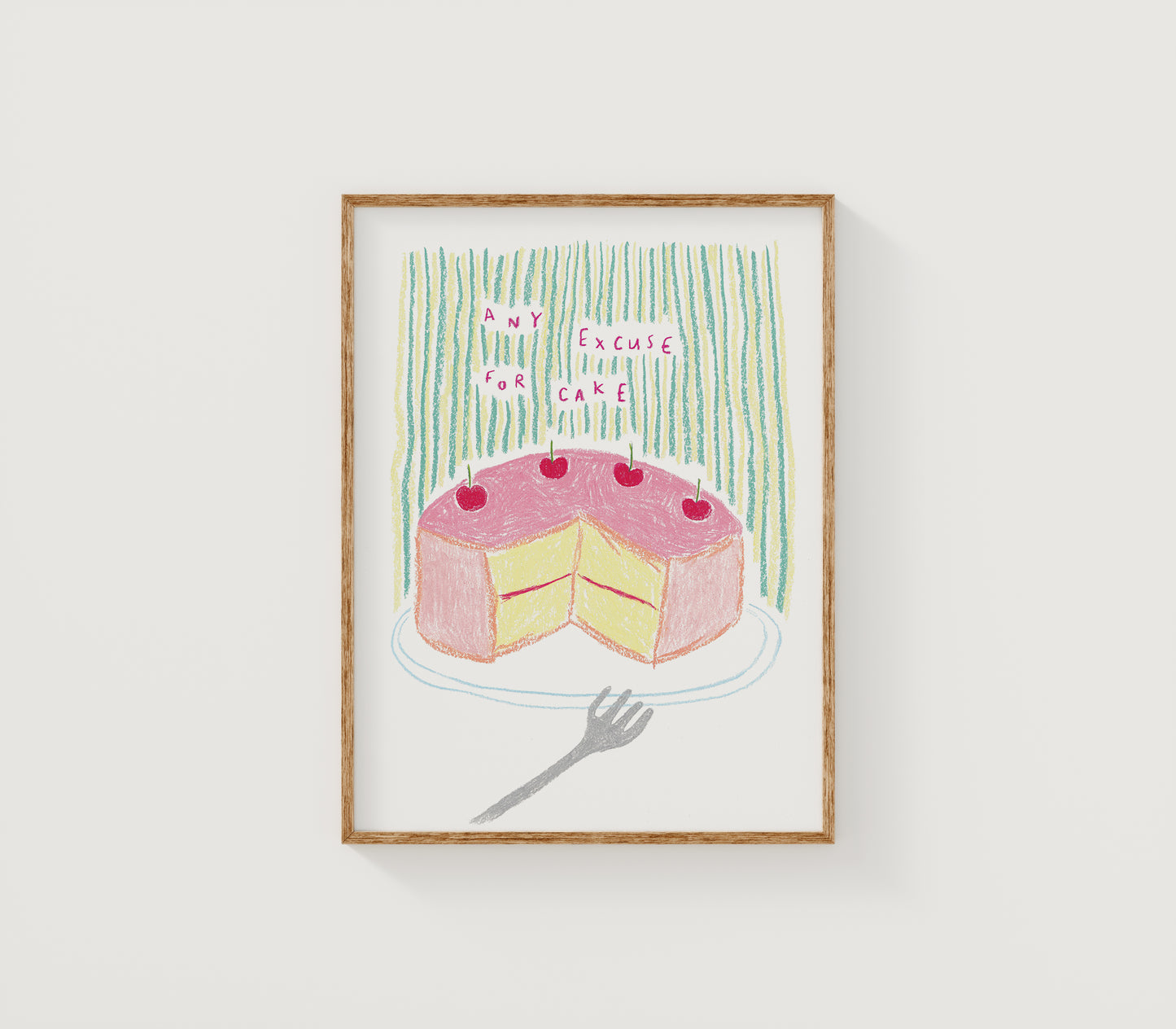 Any Excuse for Cake Print