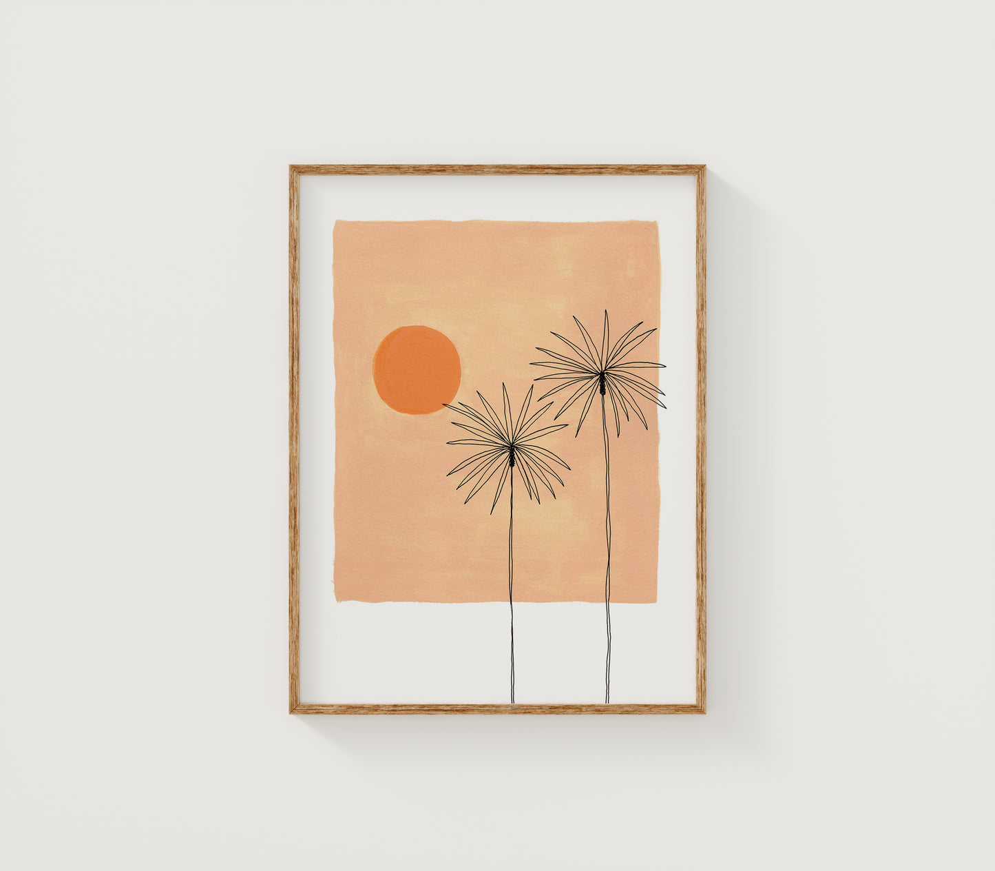 Golden Palms Print