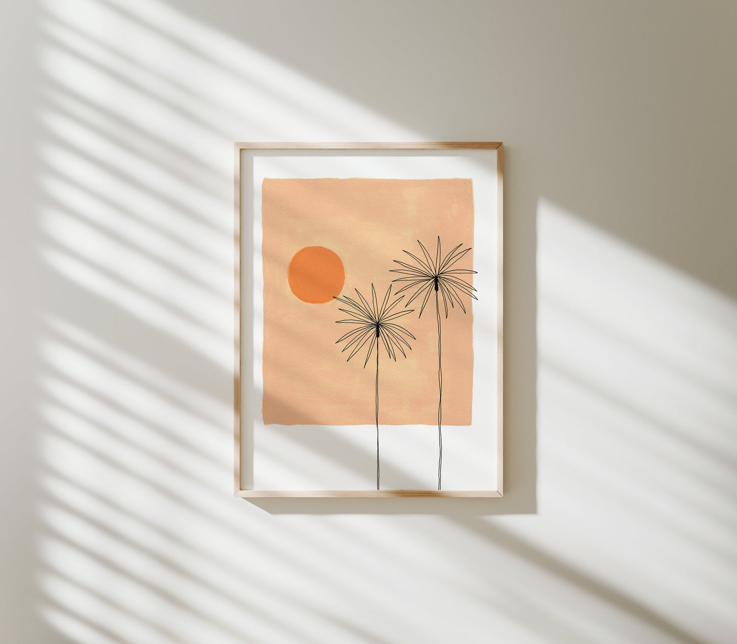 Golden Palms Print