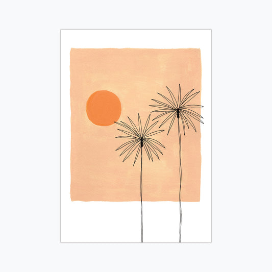 Golden Palms Print