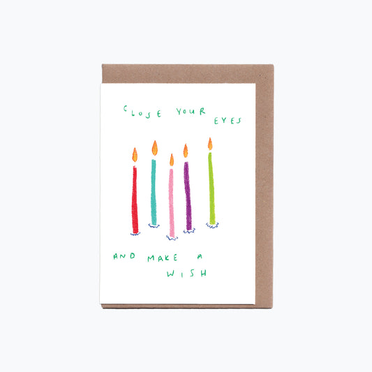 Make a Wish Candles Card