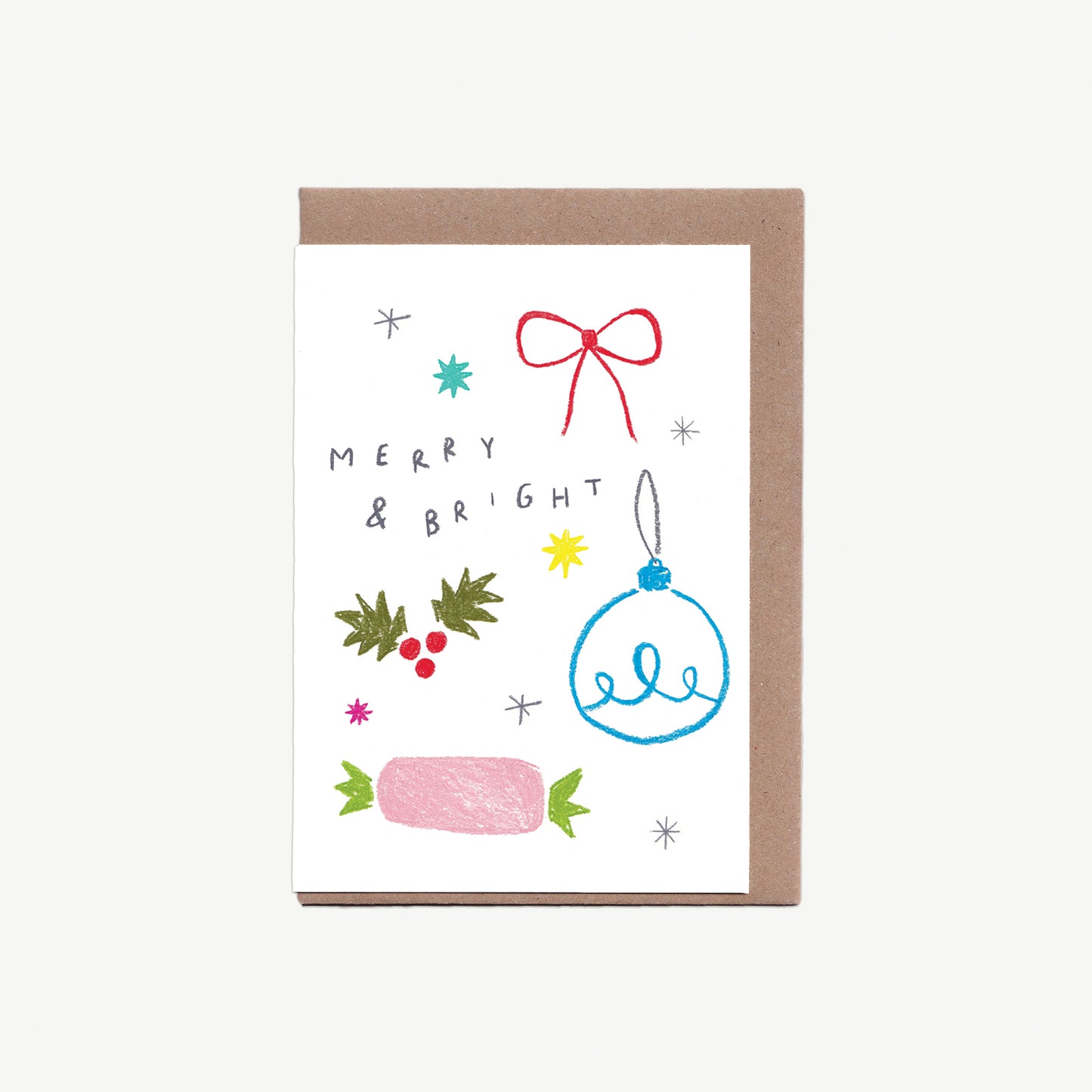 Merry and Bright Christmas Card