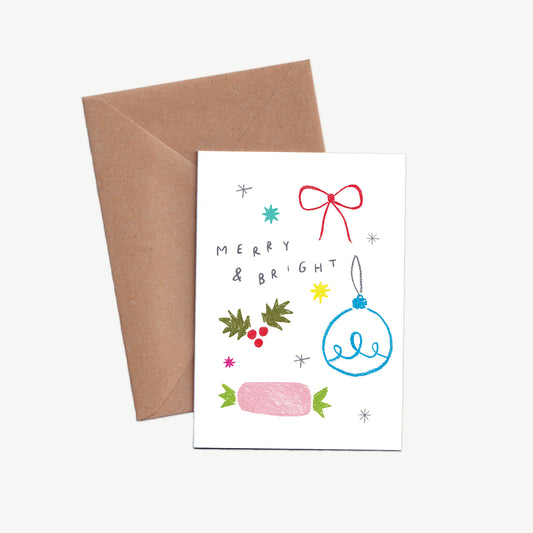 Merry and Bright Christmas Card