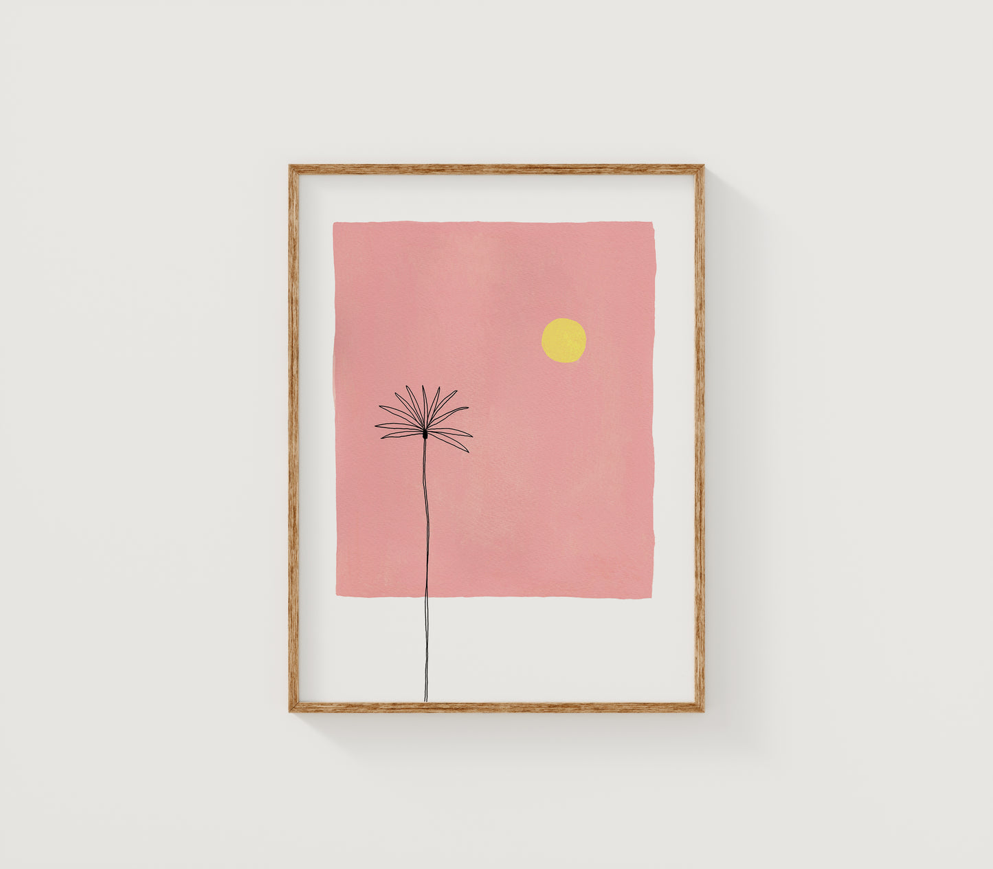 Pink Haze Palm Print