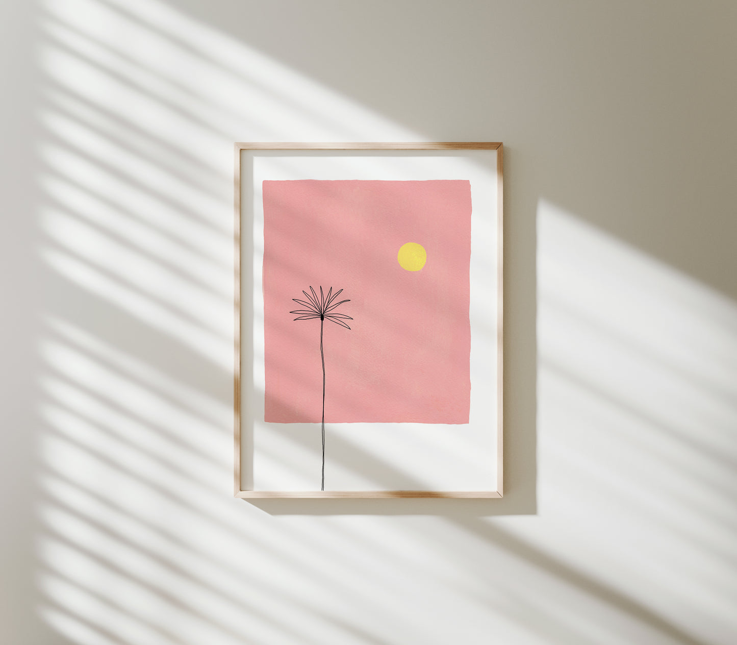 Pink Haze Palm Print