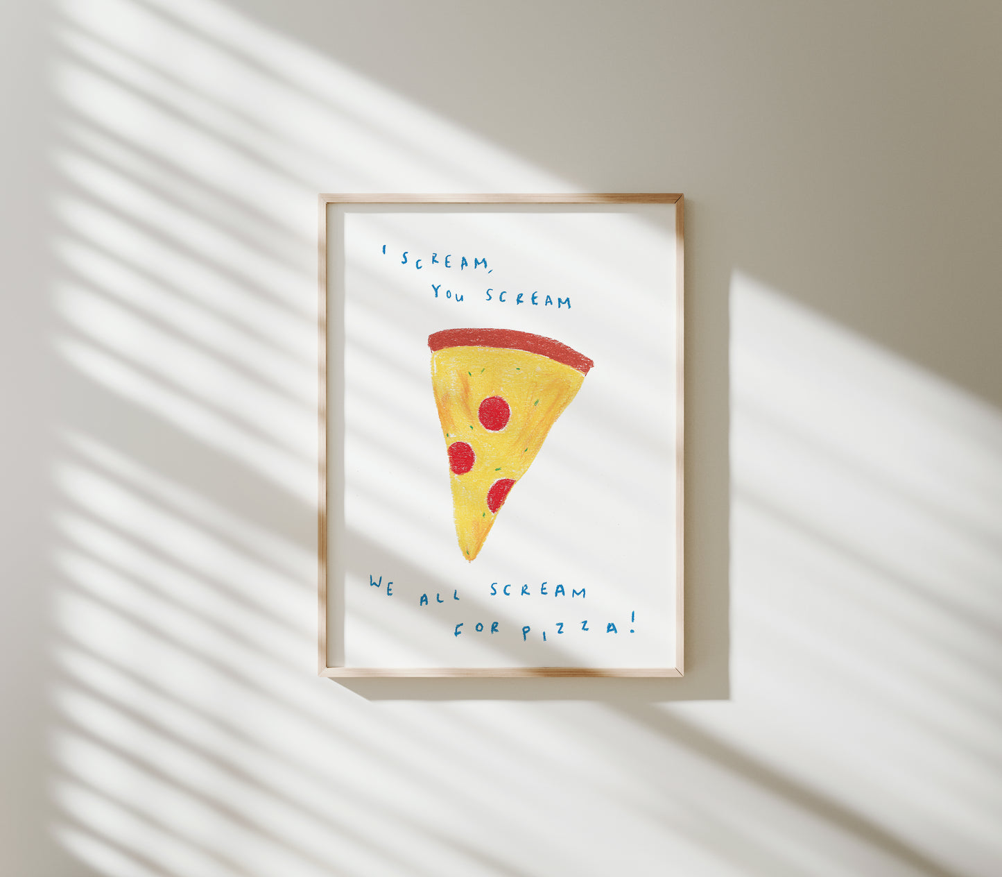 Scream for Pizza Print