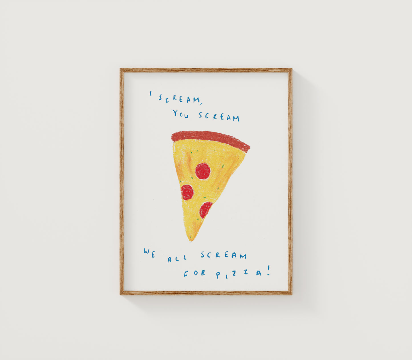 Scream for Pizza Print