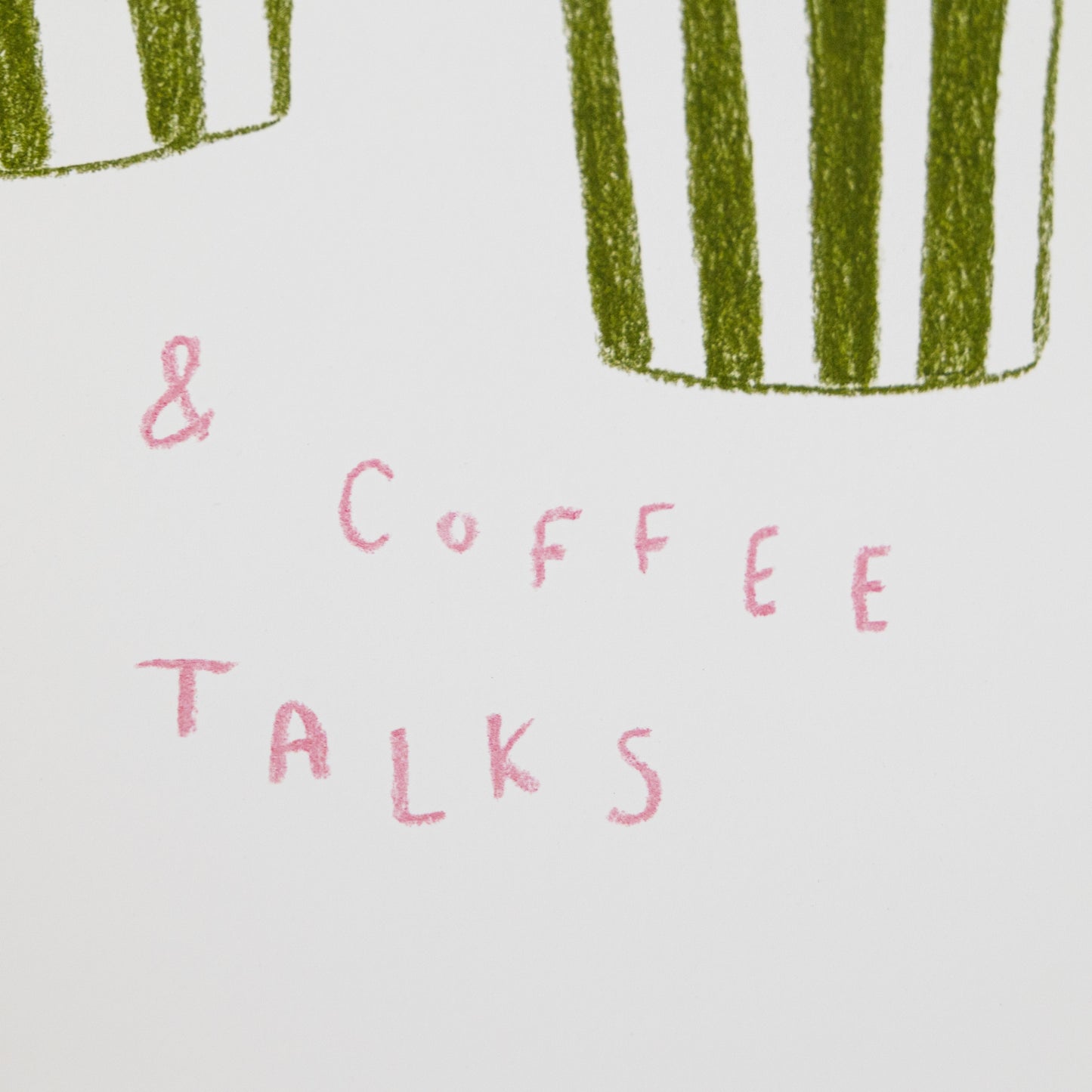 Slow walks and Coffee talks Print