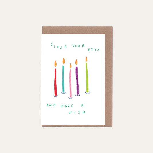 Make a Wish Candles Card