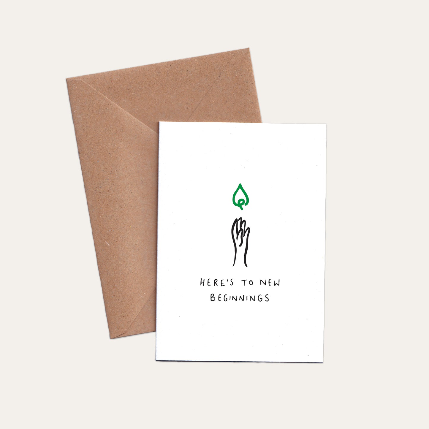 Here's to New Beginnings Card